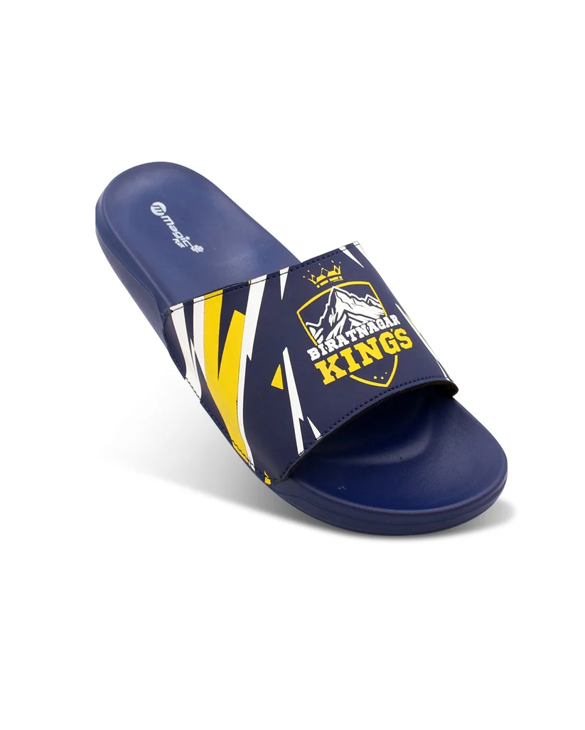Birat Kings Magic+ Men’s Slides – Official NPL Supporter Slip-Ons (EVA Comfort)