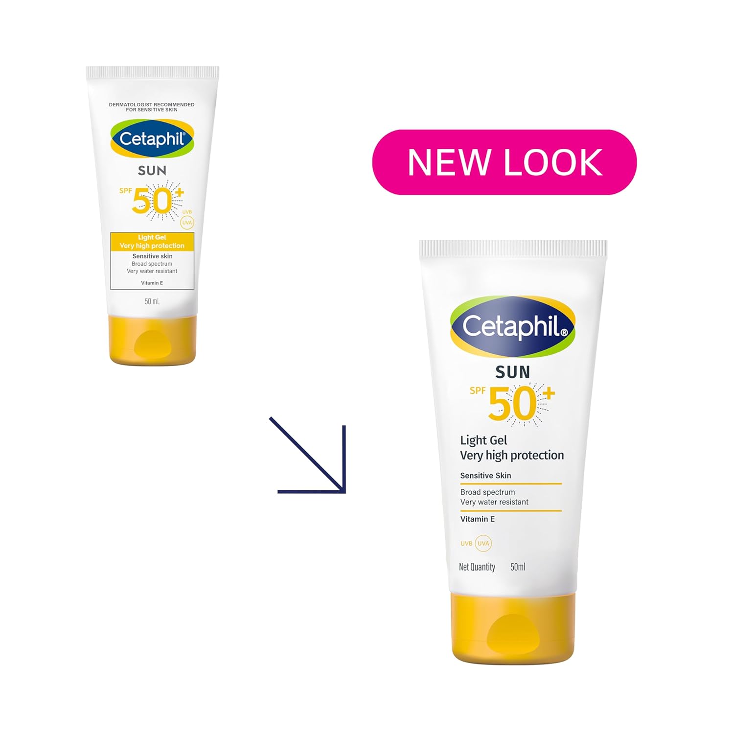 Cetaphile Sun Light High Protection Sunscreen Gel SPF 50+, 50ml