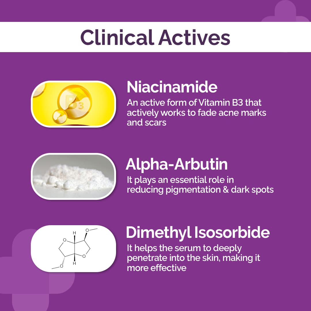 The Derma Co. 5% Niacinamide Face Serum With Alpha Arbutin & Multivitamin For Clear & Spotless Skin, 30ml (8906087778677)