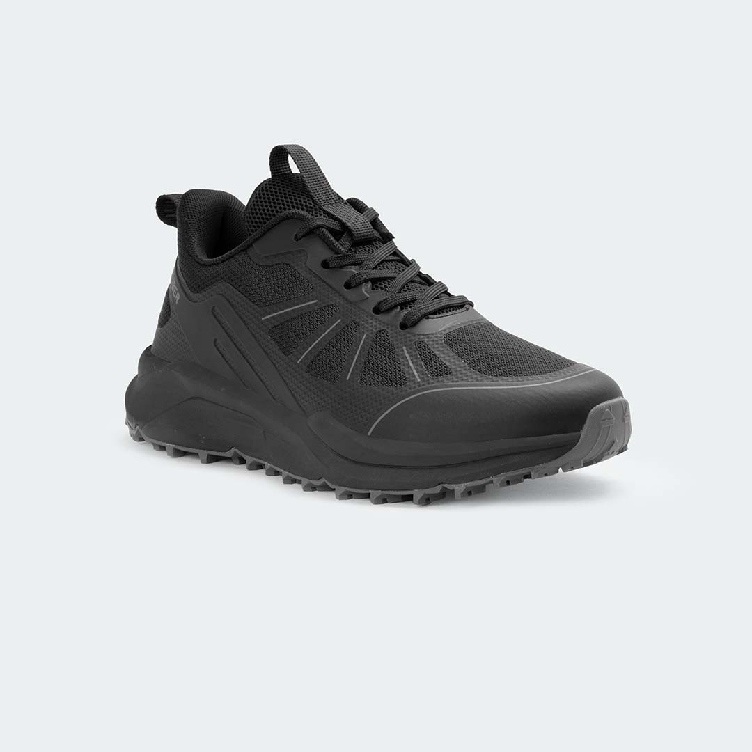 TERRA 757 – Black Sports Shoes – Caliber Shoes Nepal