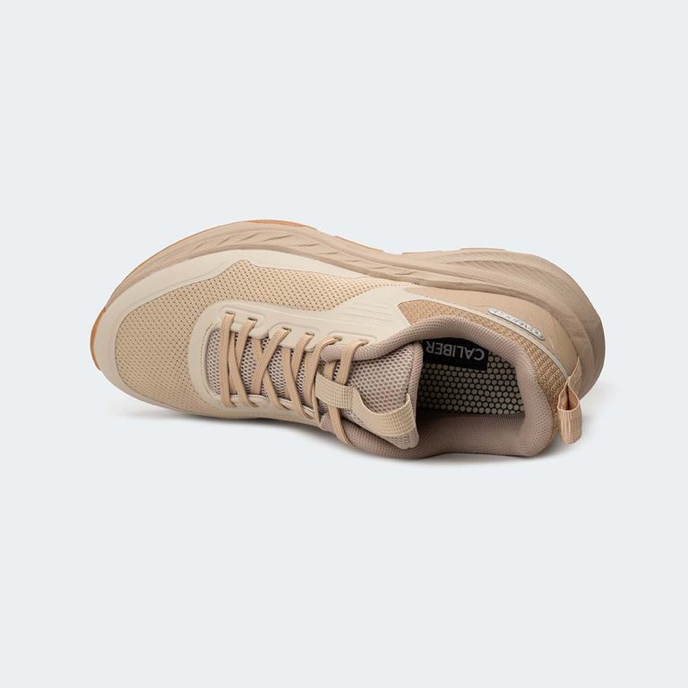 ELEVATE 764 – Beige Sports Shoes For Men – Caliber Shoes Nepal