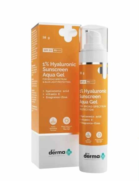 The Derma Co. 1% Hyaluronic Sunscreen Aqua Gel, 50gm (8906087775713)