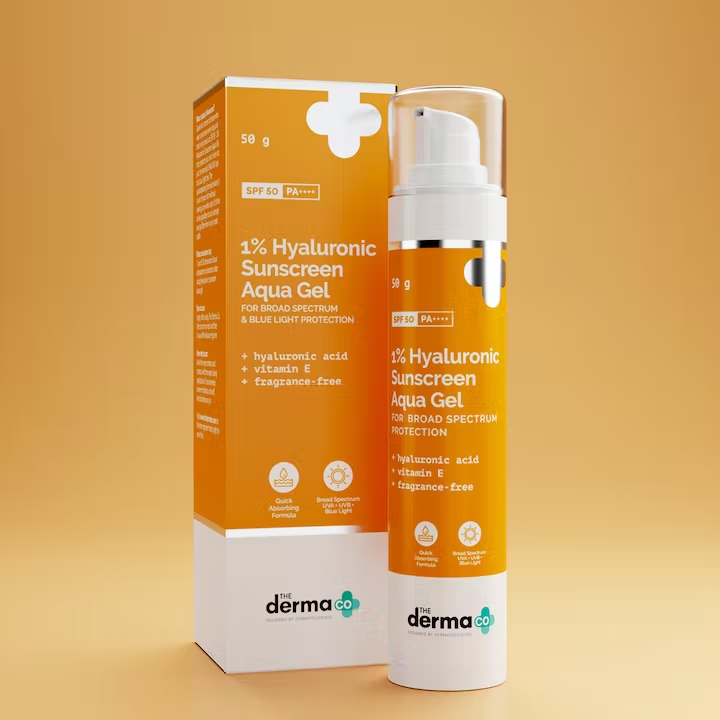 The Derma Co. 1% Hyaluronic Sunscreen Aqua Gel, 50gm (8906087775713)