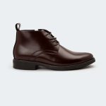 ALVIN A409C – Maroon Side Chain With Lace Up Boots For Men – Caliber Shoes Nepal