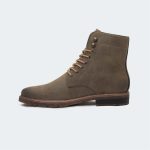 NICHOLAS A500SK-Olive Lace Up Boots For Men -Caliber Shoes Nepal