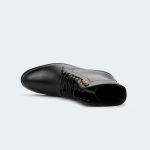 NICHOLAS A500SN-Black Lace Up Boots For Men -Caliber Shoes Nepal
