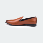 B 701 C -Coffee/R Slip On Formal Shoes For Men -Caliber Shoes Nepal