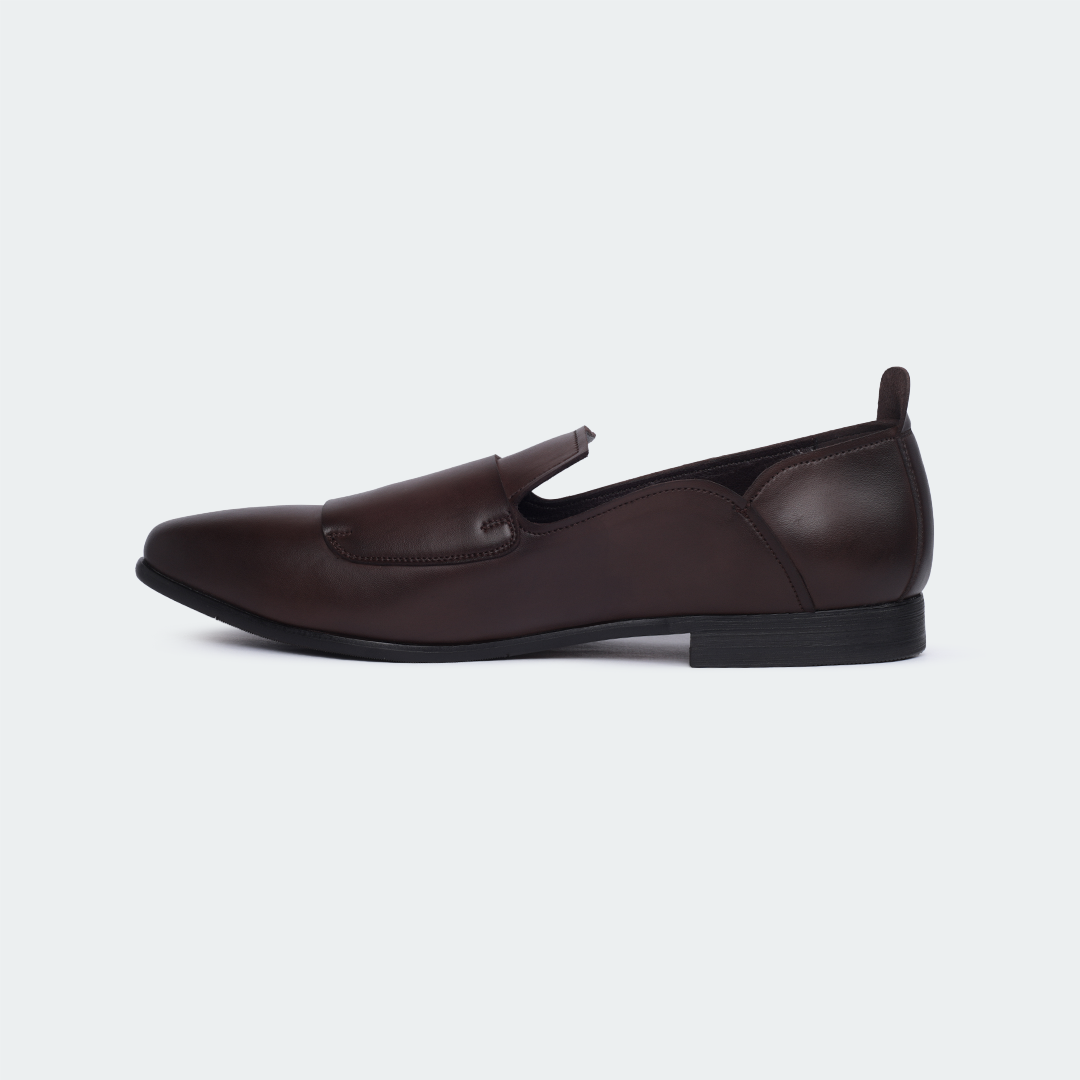 OPAL B 712 C -Coffee Double Monk Strap Shoes For Men -Caliber Shoes Nepal
