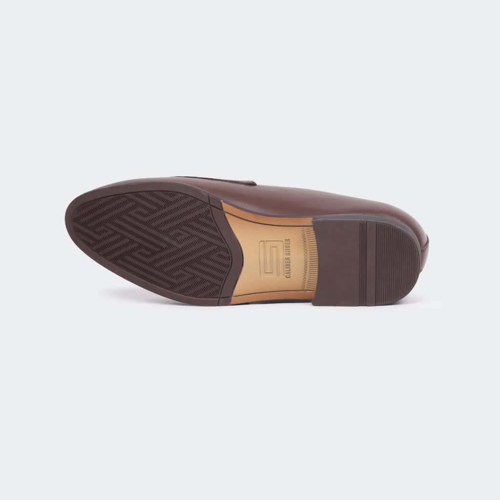 ANGELO B714C -Coffee Penny Loafers For Men -Caliber Shoes Nepal