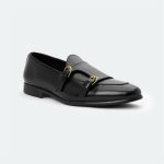 ANGELO B714SN -Black Formal Shoes For Men -Caliber Shoes Nepal