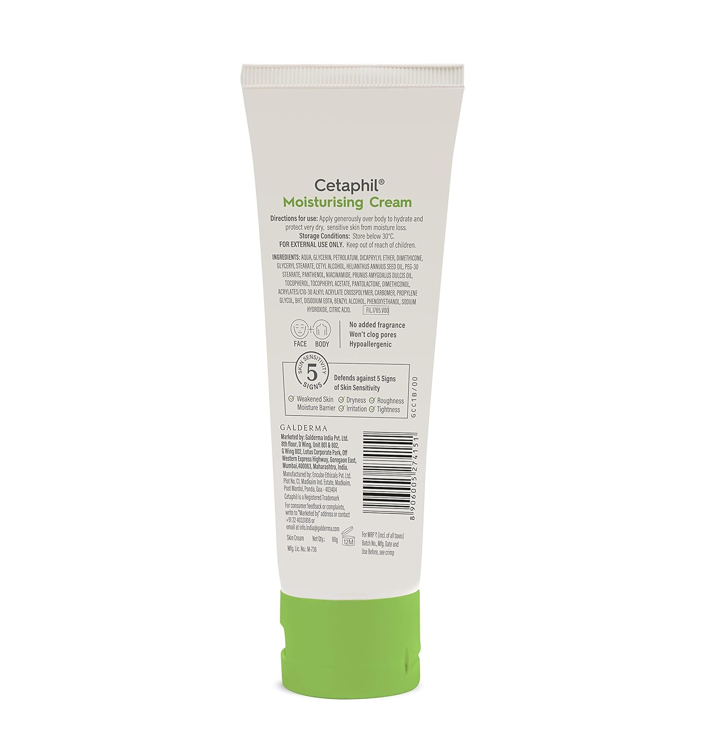 Cetaphile Moisturising Cream,80gm (GAL000015)