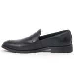 T 653 C -Black Slip On Formal Shoes For Men -Caliber Shoes Nepal