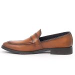 T 654 C -Coffee/R Penny Formal Shoes For Men -Caliber Shoes Nepal