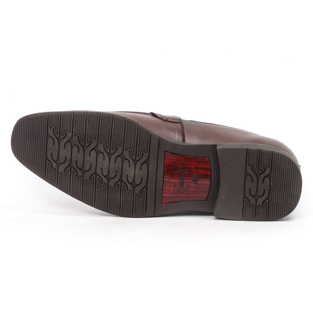 T 654 C -Coffee Penny Formal Shoes For Men -Caliber Shoes Nepal