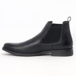 A481C -Black Chelsea Boots For Men -Caliber Shoes Nepal