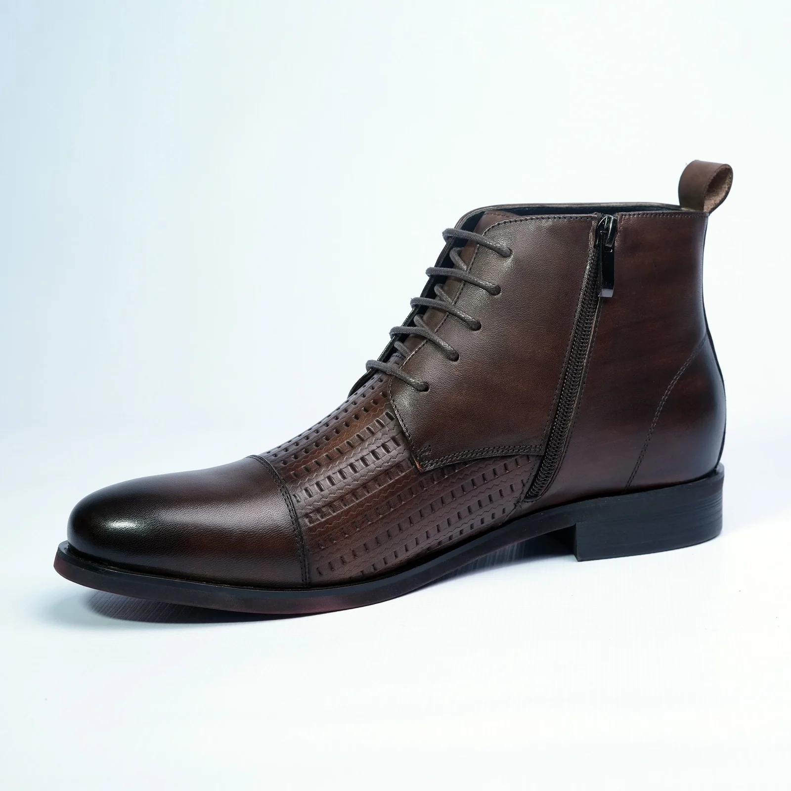 Men's Leather Ankle Boots GS101