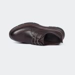 BRADFORD N536G -Coffee Lace Up Formal Shoes For Men -Caliber Shoes Nepal