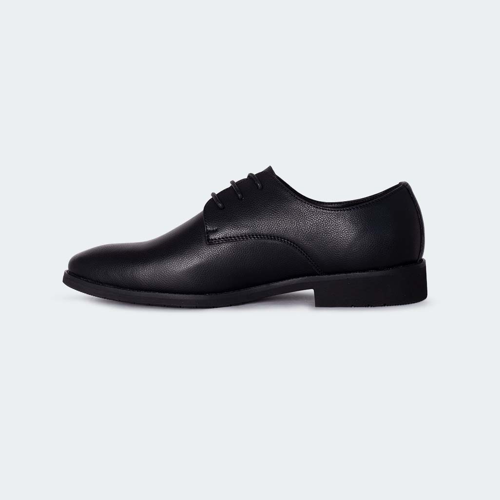 RICHARD T664G -Black Lace Up Formal Shoes For Men -Caliber Shoes Nepal