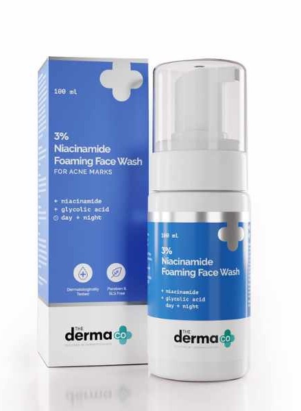 The Derma Co. 3% Niacinamide Foaming Face Wash, 100ml (8906087774808)