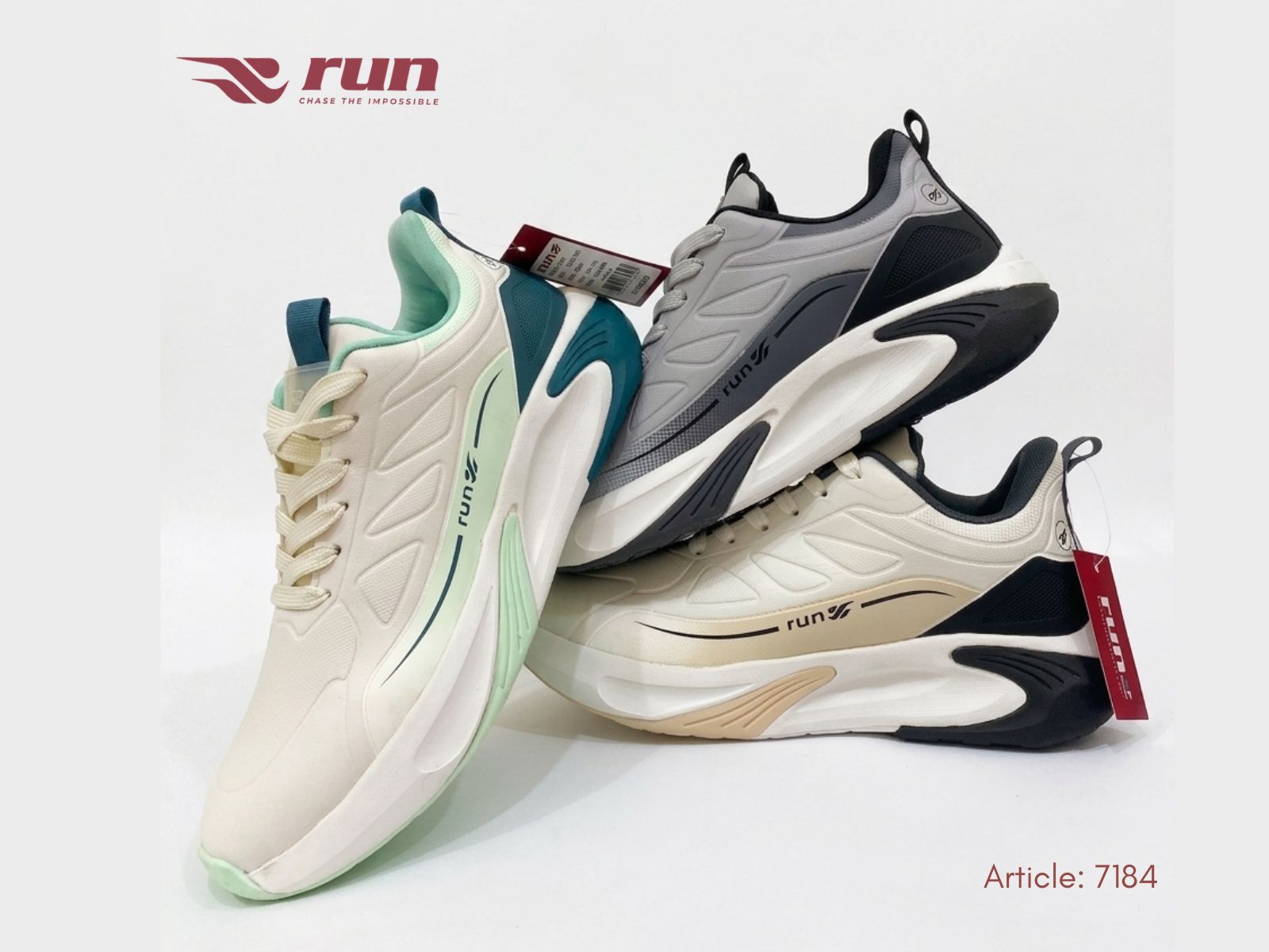 Run Shoes Black/Grey Sports Shoes (7184)
