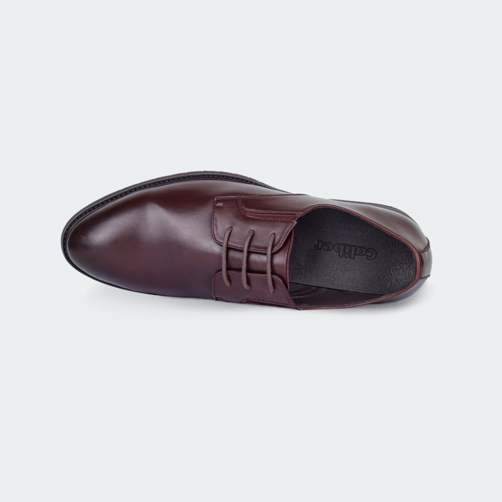CLAUDE Y542 C -Coffee Lace Up Formal Shoes For Men -Caliber Shoes Nepal