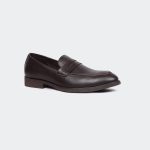 CHARLES Y546G -Coffee Penny Formal Shoes For Men -Caliber Shoes Nepal