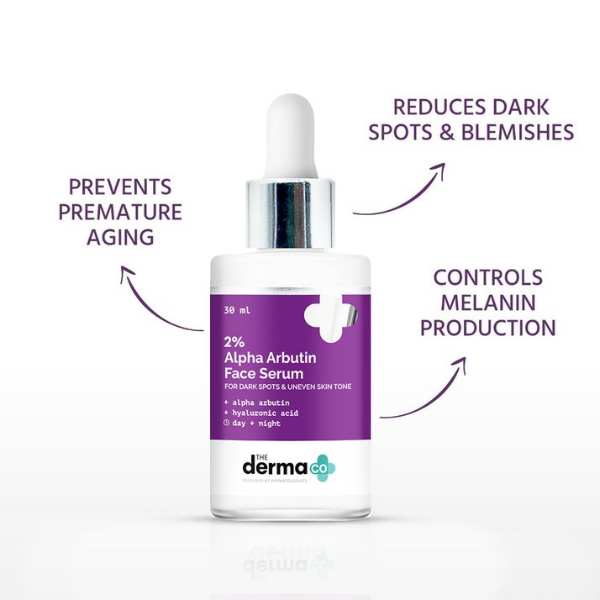 The Derma Co. 2% Alpha Arbutin Face Serum 30ml (8906087774624)