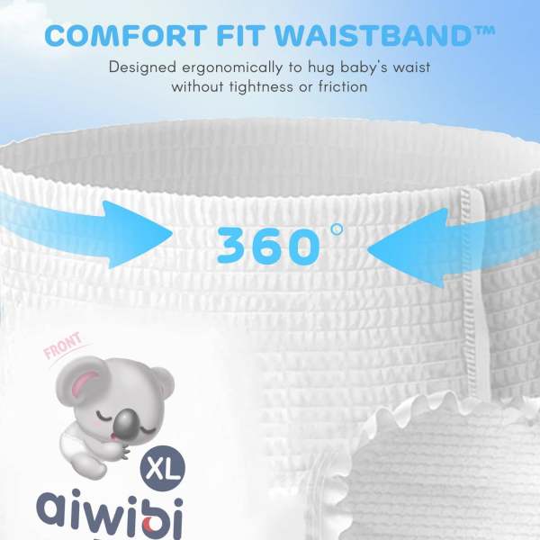 Aiwibi Premium Pant Diapers Large 40 Pack Of 3