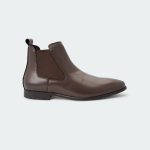 HAWK B481.SN -Coffee Chelsea Boots For Men -Caliber Shoes Nepal
