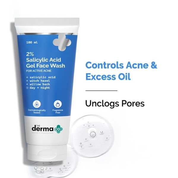 The Derma Co. 1% Salicylic Acid Gel Face Wash 100ml (8906087775645)
