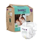 Bambo Nature Baby Diapers Size 1 XS (2–4 kg) – 22 pcs Tape Style | Eco-Friendly, Soft & Sensitive Skin Safe Diapers