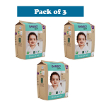 Bambo Nature Baby Diapers Size 4 L (7–14 kg) – 24 pcs (Pack of 3) Tape Style | Eco-Friendly, Soft & Sensitive Skin Safe Diapers