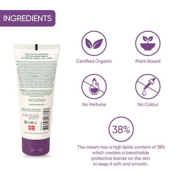 Bambo Nature Soothing Cream 100ml | Gentle Baby Rash Cream & Moisturizer | Eco-Friendly, Fragrance-Free & Safe for Sensitive Skin