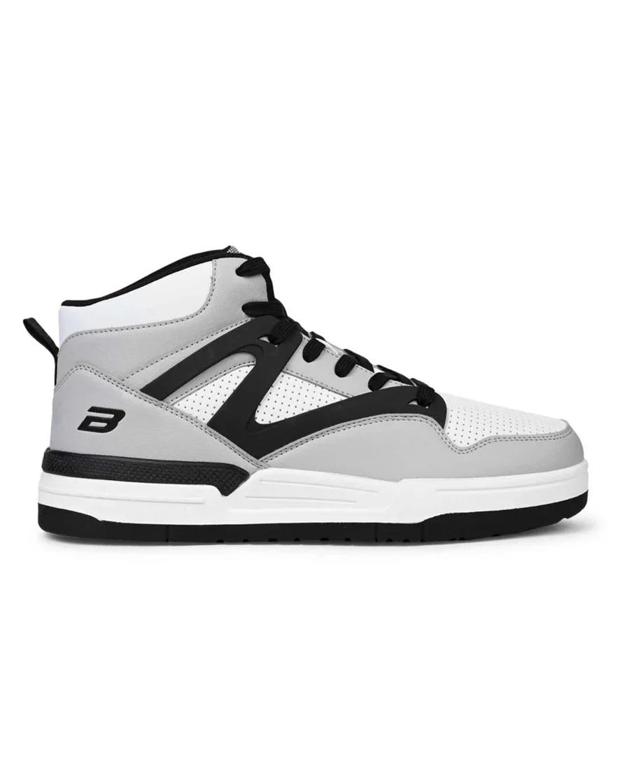 Bond Street Men's Gray & Black Casual Sneakers GS172