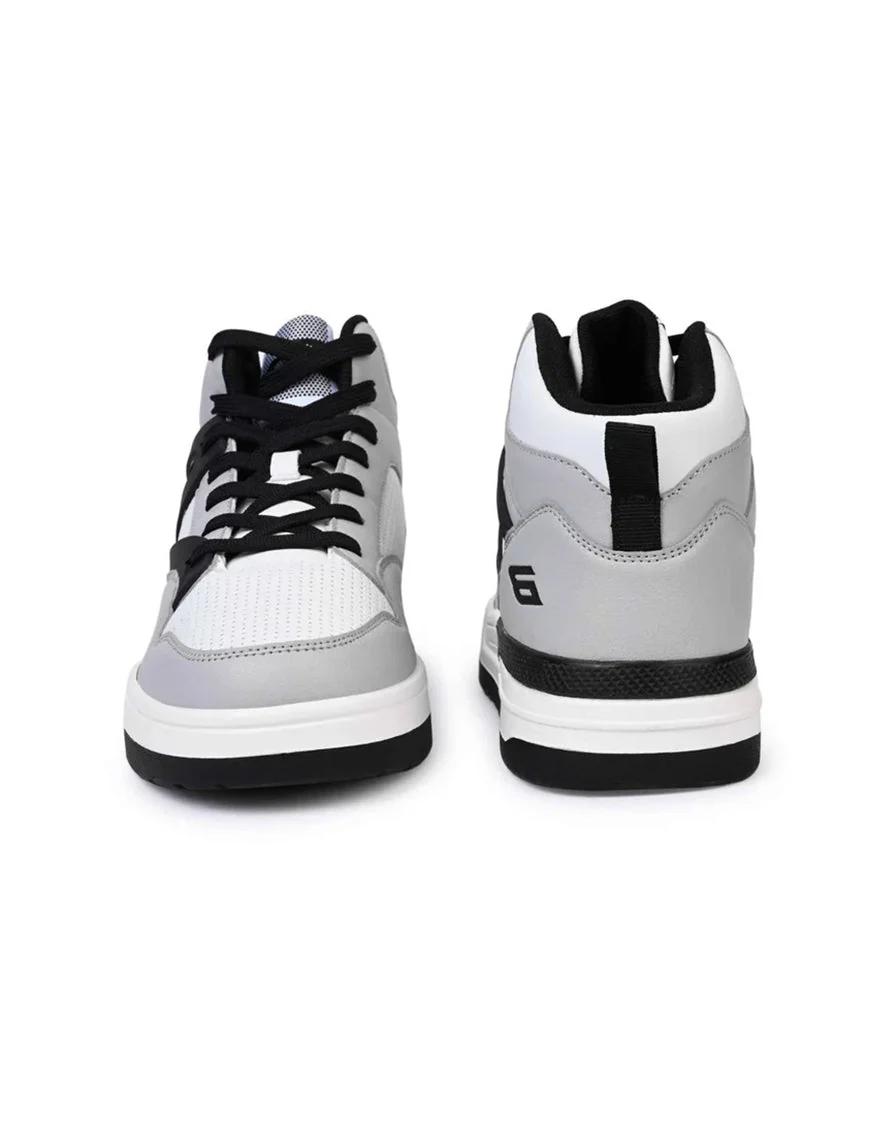 Bond Street Men's Gray & Black Casual Sneakers GS172
