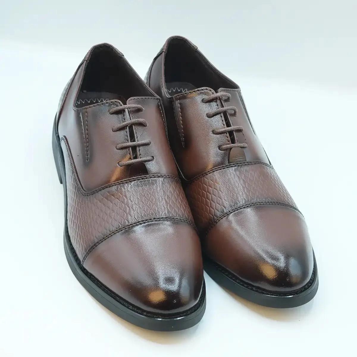 Men's PU Leather Lace-Up Oxford Formal Shoes GS51