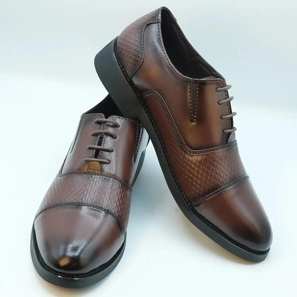 Men's PU Leather Lace-Up Oxford Formal Shoes GS51