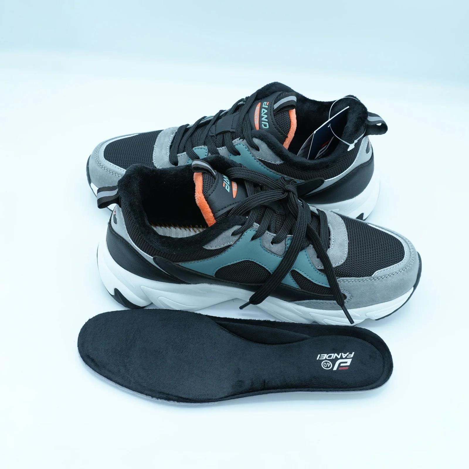 FANDEI Men's Fur-Lined Sports Sneakers GS114