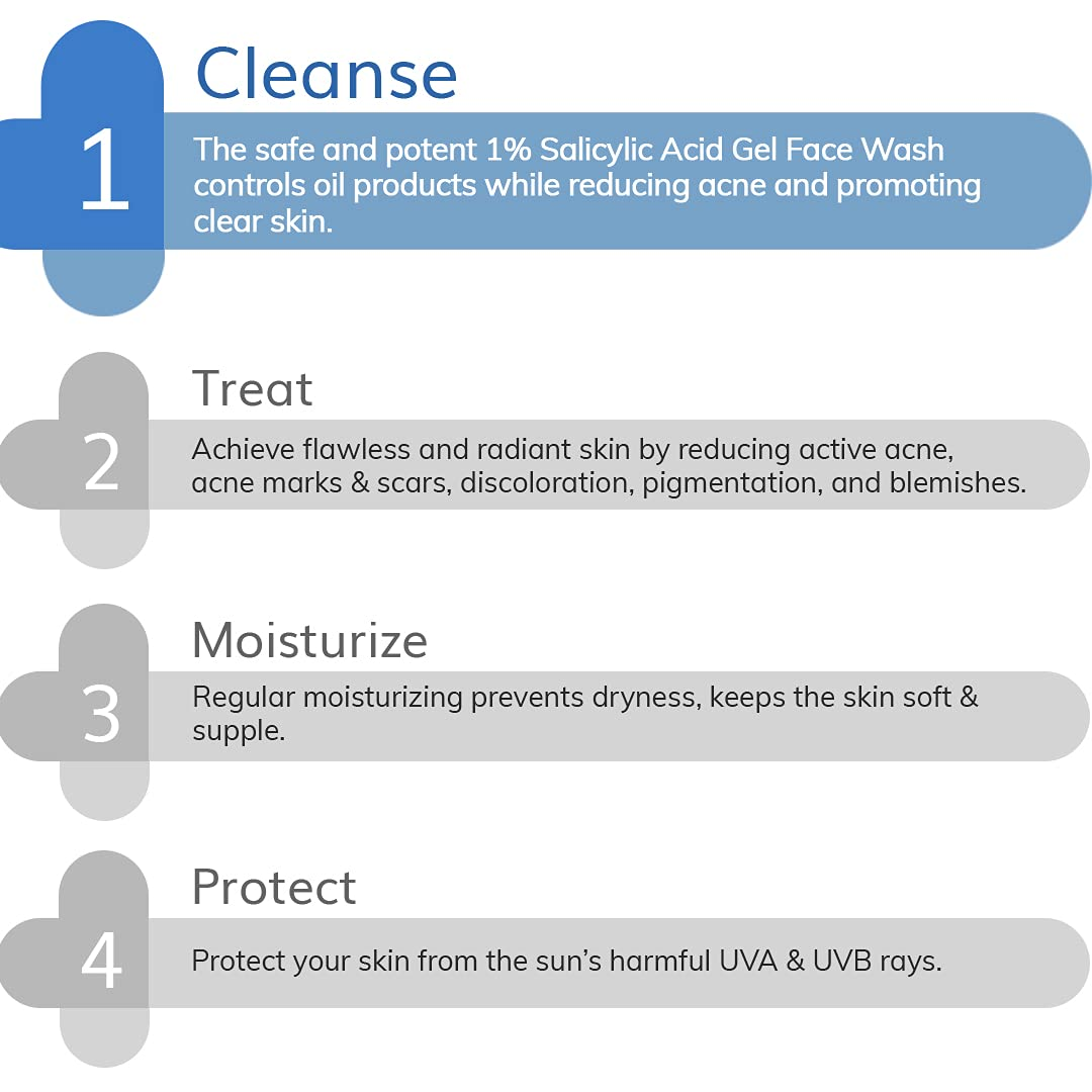 The Derma Co. 1% Salicylic Acid Gel Face Wash 100ml (8906087775645)