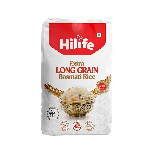 Hilife Extra Long Grain Basmati Rice 1kg | Nepal No's one Basmati Rice