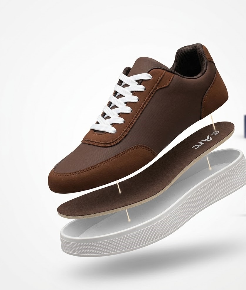 Goldstar ULSF-AX-1/B Neo Brown Casual Sneakers | Lightweight Comfortable Everyday Walking Shoes