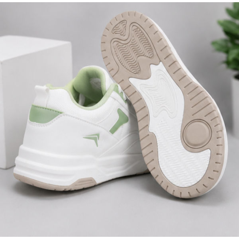 Goldstar AXL-114 Casual Sneakers Green White Lace-Up Comfort Shoes