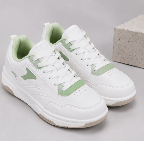 Goldstar AXL-114 Casual Sneakers Green White Lace-Up Comfort Shoes