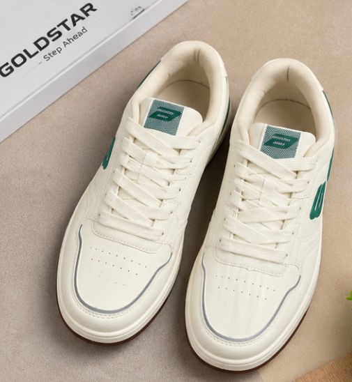 Goldstar Lior-04 Men’s Casual Lifestyle Sneakers – Offwhite & Green | Bond Street Edition