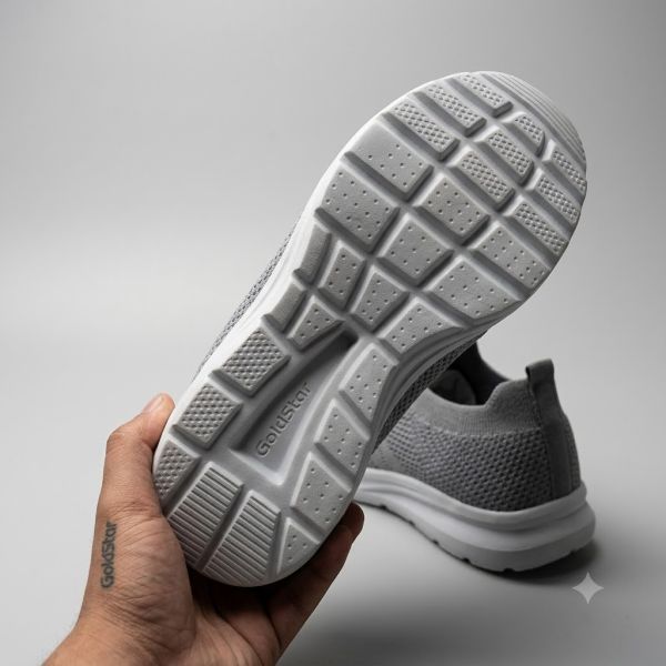 GoldStar Sunlite-04 Grey Lightweight Sports Shoes – Comfortable Walking Slip-Ons