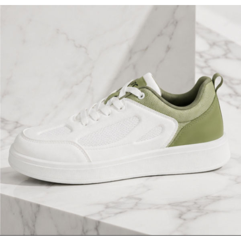 Goldstar ULSF-AX-1FV Unisex Lightweight Casual Sneakers – White/Light Green