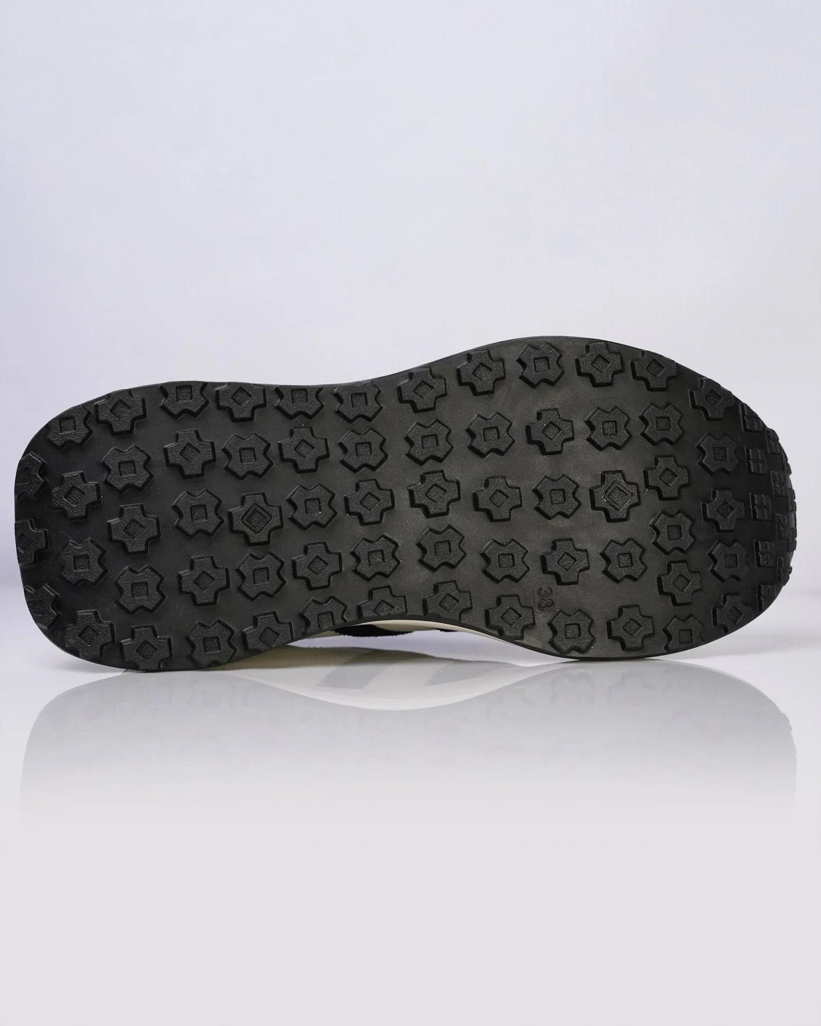 Goldstar White Black Stripe Retro Running Shoes For Women LS005
