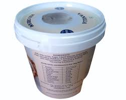 vanilla ice cream 1000ml poly tube