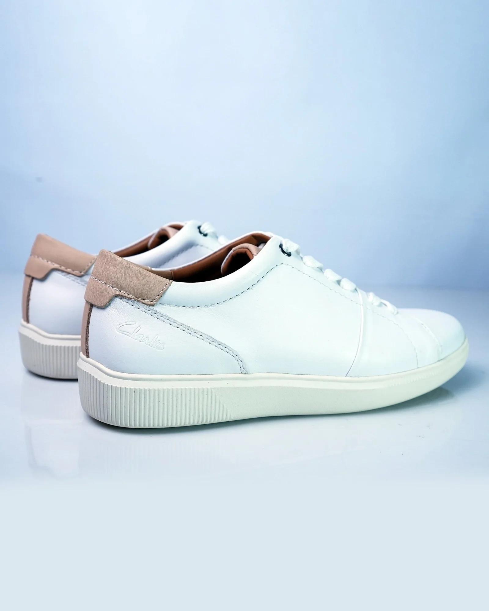 Men's Minimal White Leather Sneakers GS104