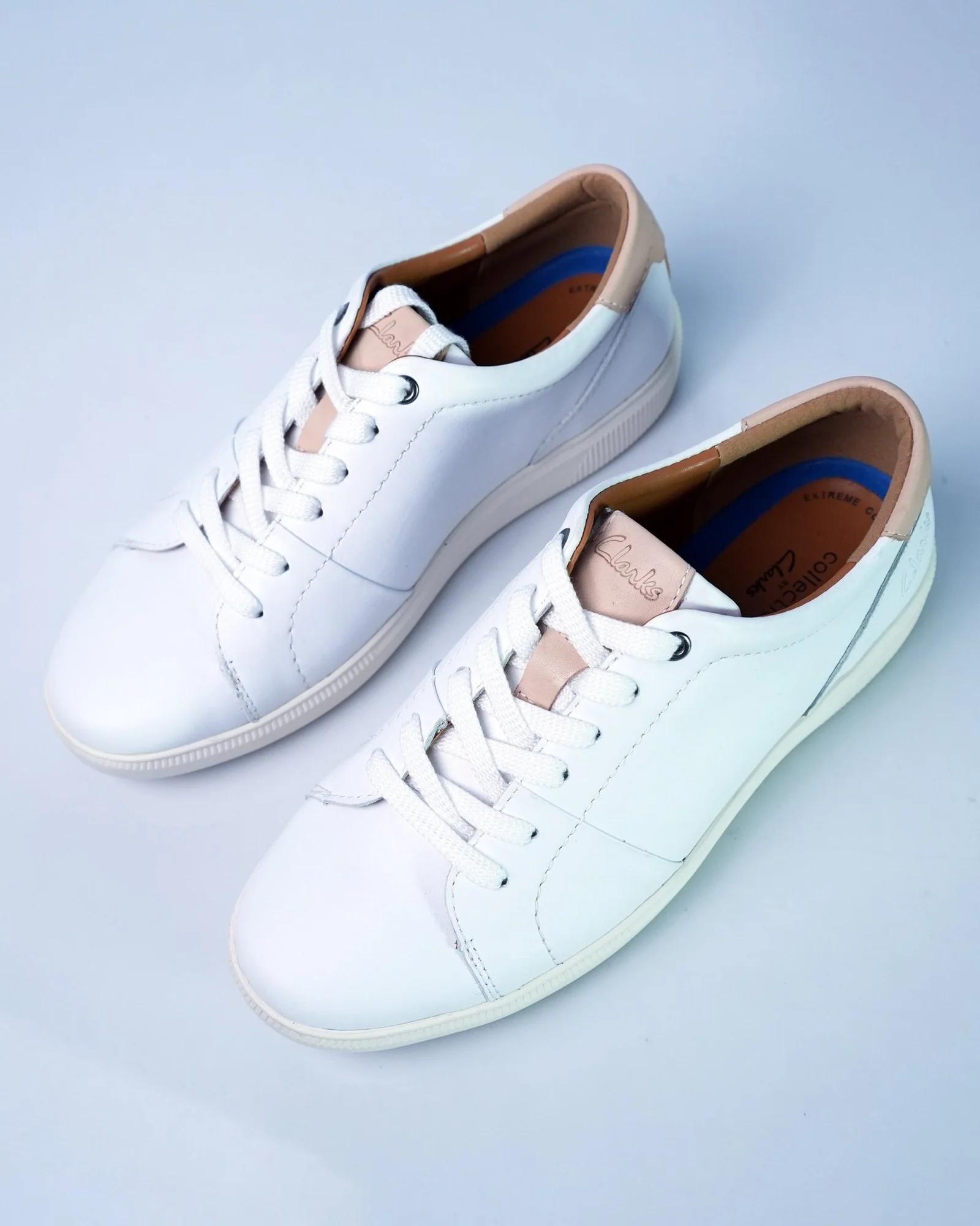 Men's Minimal White Leather Sneakers GS104